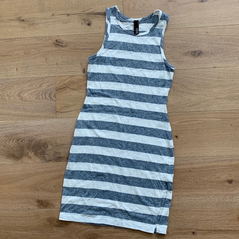 bobi striped tank dress